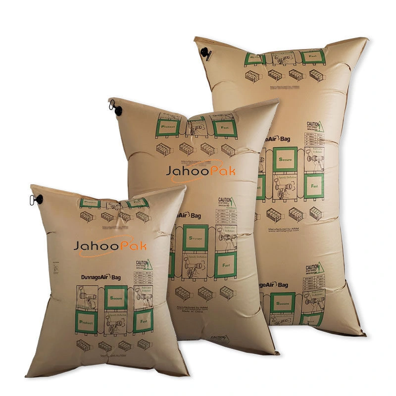 Top Quality PE Polymer Kraft Paper Inflatable Air Cushion Bubble Pillow Dunnage Bag Containers Shipping