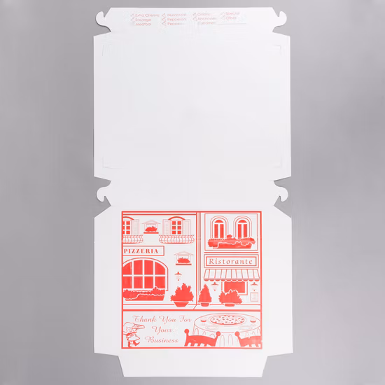 Custom Wholesale White/Brown Kraft Paper Food Packaging Container Takeaway Corrugated Carton 6